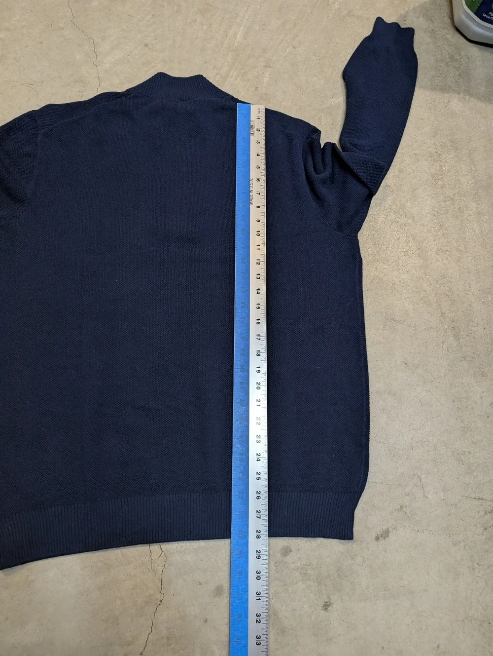 NWT Club Room Men's L Navy Half-Zip Sweater